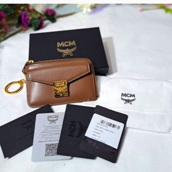 Authentic New MCM Tracy Zip Card Case in Spanish Leather - Picture 9 of 16